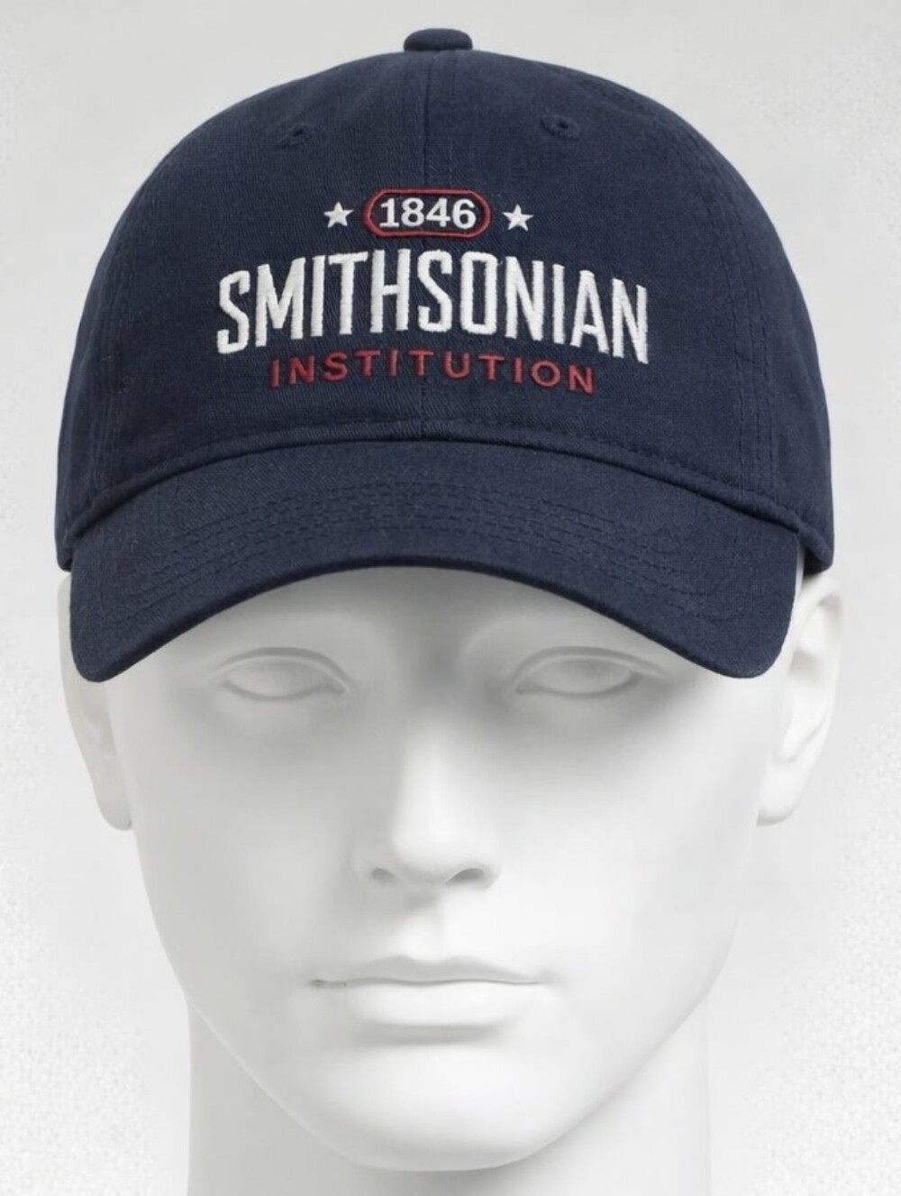 Smithsonian Institution Baseball Cap – Navy (Perrin, 100% Cotton)